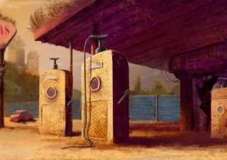 Gasstation_dusk_med_MS